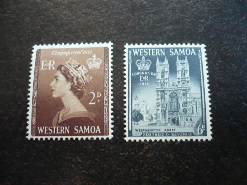 Stamps - Western Samoa - Scott# 214-215 - Mint Hinged Set of 2 Stamps