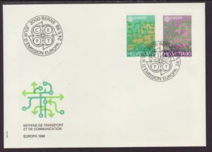 Switzerland 822-823 Europa 1988 U/A FDC