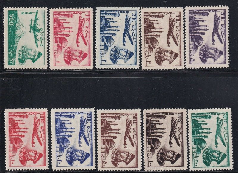 Persia Scott # C68 - C78 (no #C75) VF OG Prev. Hinged scv $ 215 ! see pic ! 