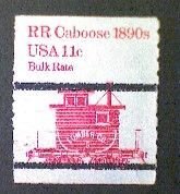 United States, Scott #1905a, used(o), 1984,  Caboose of 1890s  11¢