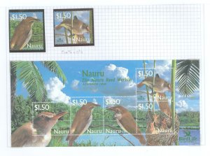 Nauru #520-522 Mint (NH) Single (Complete Set) (Fauna)