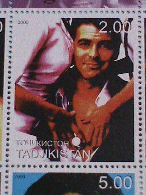 ​TADJIKISTAN  STAMP:2000 GEORGE CLOONEY MNH STAMP SHEET.