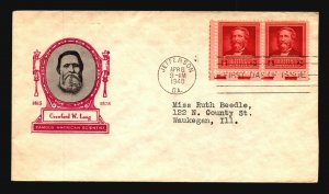 US SC# 874 FDC / IOOR Cachet - L2602