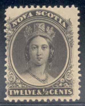 Nova Scotia ~ #12 ~ 12.5c Queen Victoria ~ MNH