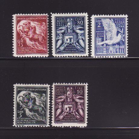 Vatican C3-C4, C6-C8 MHR Air Mail Stamps  Europe - Vatican City, Air Mail  Stamp / HipStamp