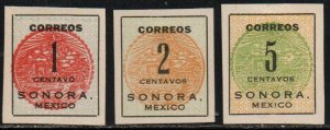 Mexico Sc #394-396 Mint Hinged