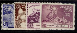 MONTSERRAT GVI SG117-120, anniversary of UPU set, M MINT.