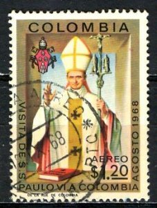 Colombia; 1968: Sc. # C508: Used Single Stamp
