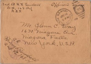 United States A.E.F. World War I Soldier's Free Mail 1918 U.S. Army Postal Se...