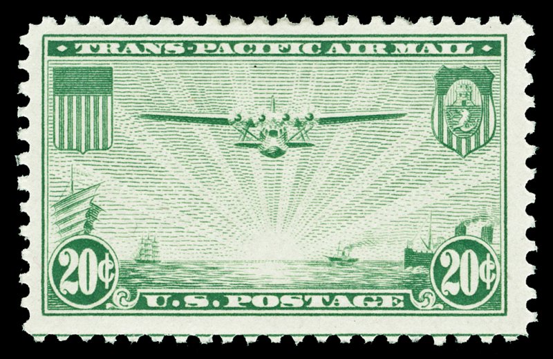 Scott C21 20c Airmail Mint F-VF OG Mild HR Cat $10