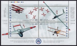 Canada 1999 - Airplanes - MNH S/Sheet  # 1807