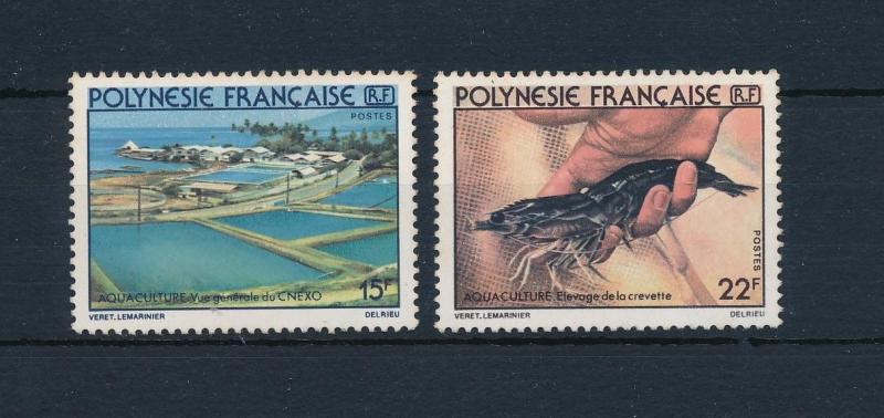 [52035] French Polynesia 1980 Aqua culture Shrimp MNH light toned