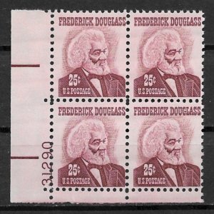 195967 Sc1290 25¢ Frederick Douglas MNH PB4