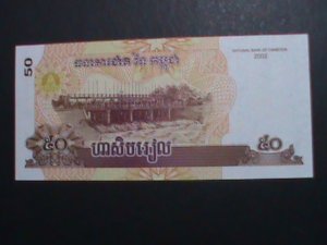 CAMBODIA-2002-NATIONAL BANK OF CAMBOIA-$50 UN-CIRCULATED-WE SHIP TO WORLD WIDE