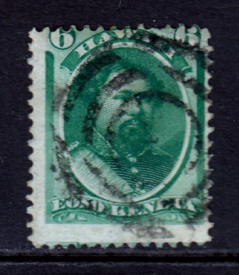 Hawaii - Scott #33 - Used - Crease UR cnr., remnant gum, pencil/rev. - SCV $10