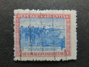 1920 Argentina A4P29F75 5c Used-