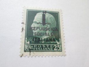 Italian Socialist Republic #1 used  2024 SCV = $2.00