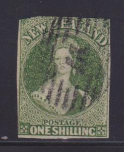 New Zealand Scott # 15 Fine used nice color ! scarce ! cv $ 390 ! see pic !