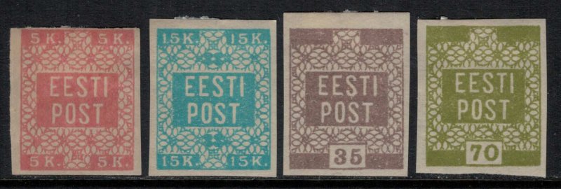 Estonia #1-4*  CV $4.60  First issue