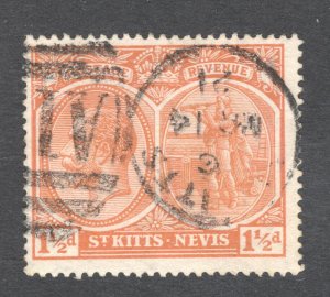 St. Kitts-Nevis, Scott #26   VF, Used, 1921 SON cancel,  ..... 6000011