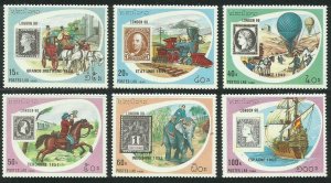 1990 Laos 1200-1205 Transport / Horses and Elephants 9,00 €
