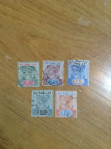 Seychelles  # 1a/6a/7a/9a/12a  Used