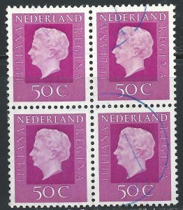 Netherlands #464 50c Queen Juliana ~ Used