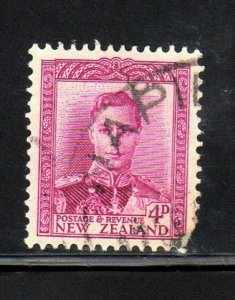 NEW ZEALAND #260  1941  4 p  KING GEORGE VI      F-VF USED