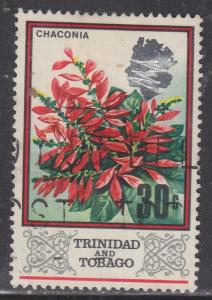 Trinidad & Tobago 154 Wild Poinsettia, Chaconia 1969