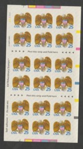 U.S. Scott Scott #2431a Eagle Stamp - Mint NH Booklet Pane