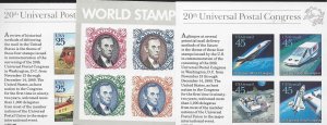 2433,2438,C126 Mint,OG,NH... (3) Souvenir Sheets.. SCV $26.00