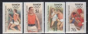 Samoa 919-22 Summer Olympic Sports Mint NH