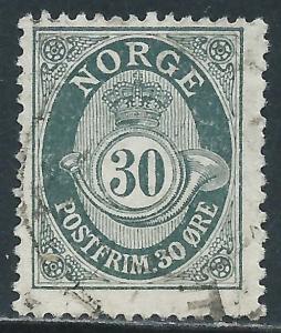 Norway, Sc #89, Used