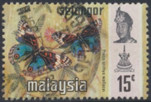 Selangor  Malaya  SC#  133 Used  Butterflies  see details & scans