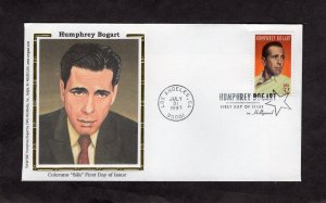 3152 Humphrey Bogart, FDC Colorano Silk