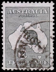 Australia Scott 3b, Slate (1913) Used F-VF, CV $10.00 M