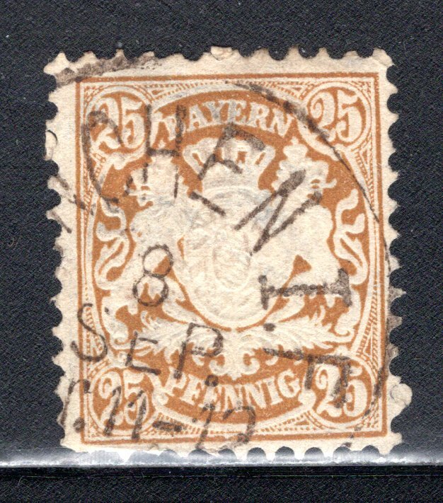 Bavaria #43  F/VF,  Used.   CV $6.50   ...  0530395