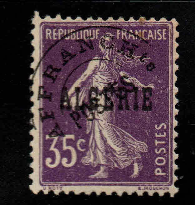 ALGERIA Scott 17 MH* Precanceled stamp