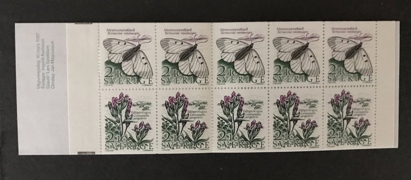 Sweden 1987 #1624a Booklet MNH SCV $10