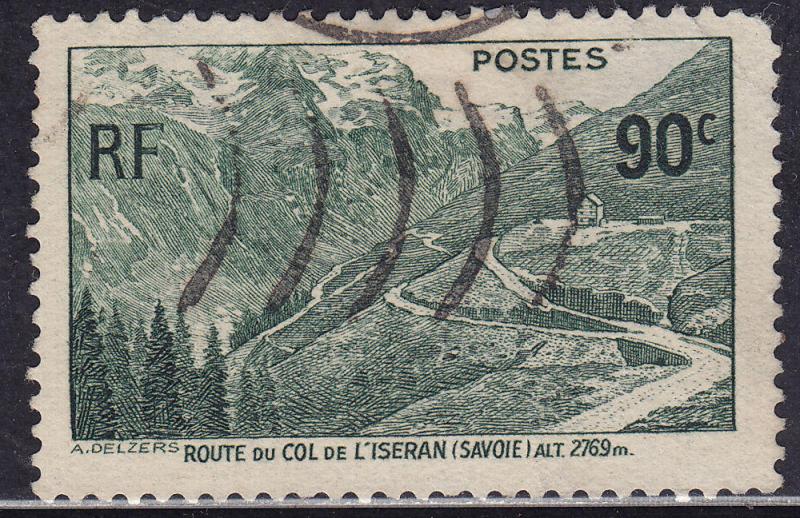 France 334 Mountain Road at Iseran 90c 1937