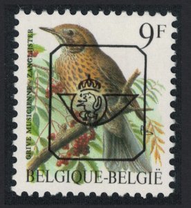 Belgium Song thrush Bird Buzin 'Grive Musicienne' 9f Precancel 1991 MNH