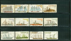 Canada Ships , 12 stamps