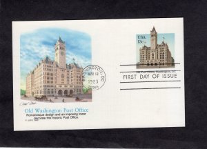 UX99 Old DC Post Office, FDC Fleetwood