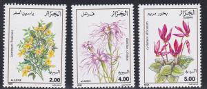 Algeria # 936-938, Flowers, NH, 1/2 Cat.