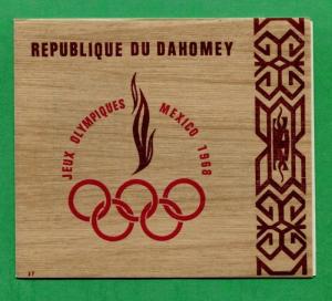 DAHOMEY SOUVENIR BOOKLET/ SHEET  Sc# C88a MNH, XF / 1968 Mexico Olympics - FOS24