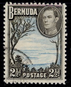 BERMUDA GVI SG113b, 2½d pale blue & sepia-black, FINE USED.