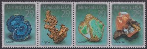 US 2700-2703 2703a Minerals 29c strip 4 A MNH 1992