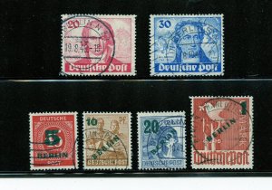 Germany #9N62-63, 9N64-7 (G814) (2) issues of 1949, used, FVF, CV$114.20