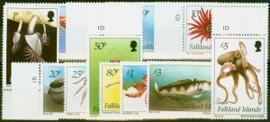 Falkland Islands 1994 Marine Life Set of 12 SG701-712 V.F MNH