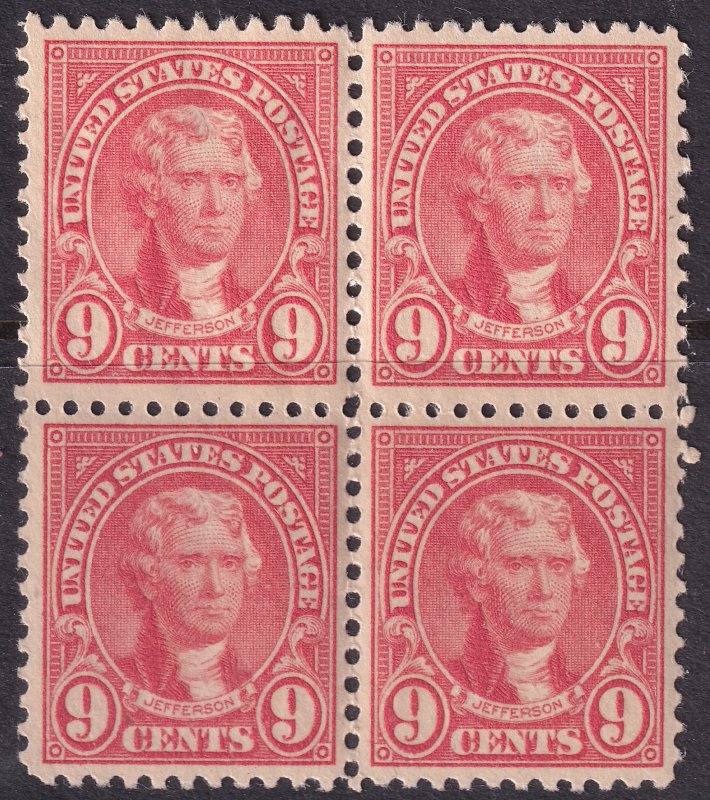 #561 Mint OG, XF, Block of 4 (CV $47.50) (CV $11 - ID30276) - Joseph Luft